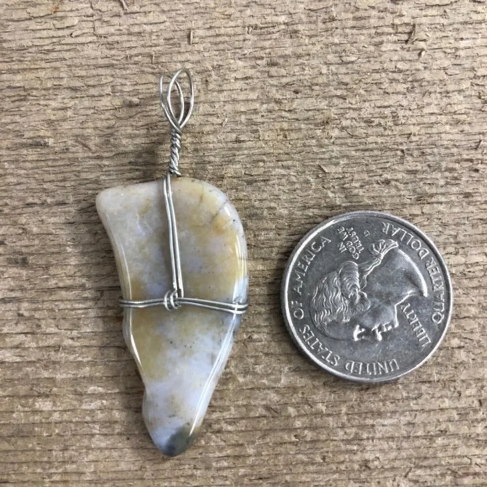 Natural Jasper Necklace Pendant